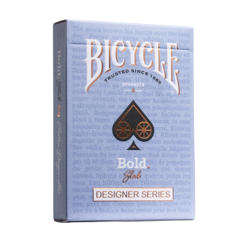 Bicycle Playing Cards  Single Designer Series Bold Slab by Elettra Deganello