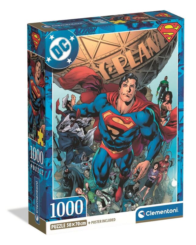 Clementoni  Superman Design 1 Poster Included 1000 Pieces Clementoni  Superman Design 1 Poster Included 1000 Pieces