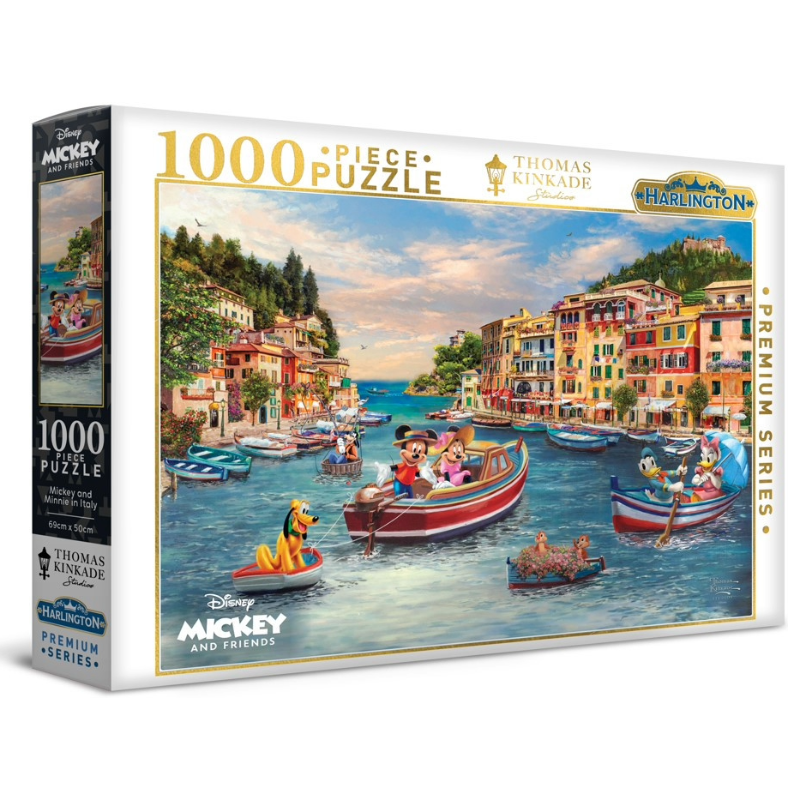 Harlington - Thomas Kinkade Disney Mickey and Minnie in Italy