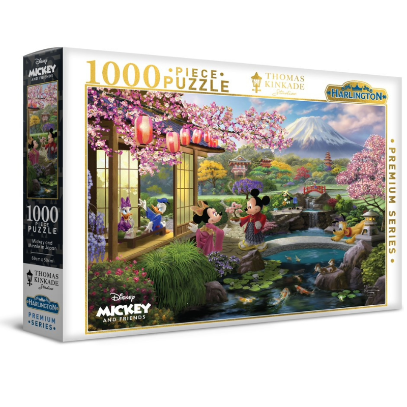 Harlington - Thomas Kinkade Disney Mickey and Minnie in Japan