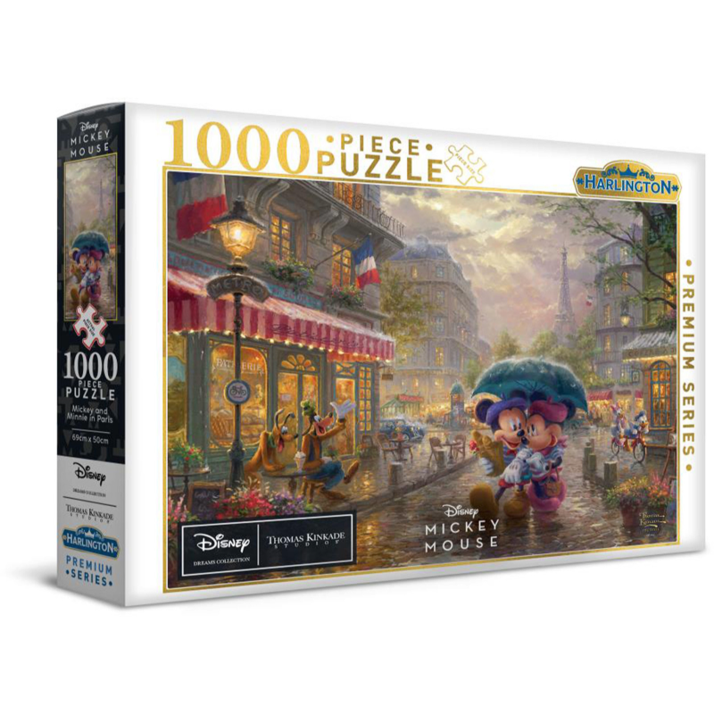 Harlington  Thomas Kinkade Disney Mickey and Minnie in Paris