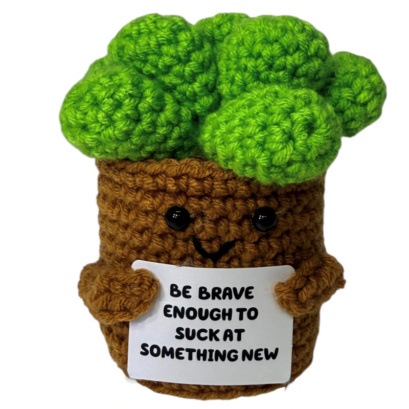 Kaiko - Plush Hand Crochet Supports Be Brave Succulent