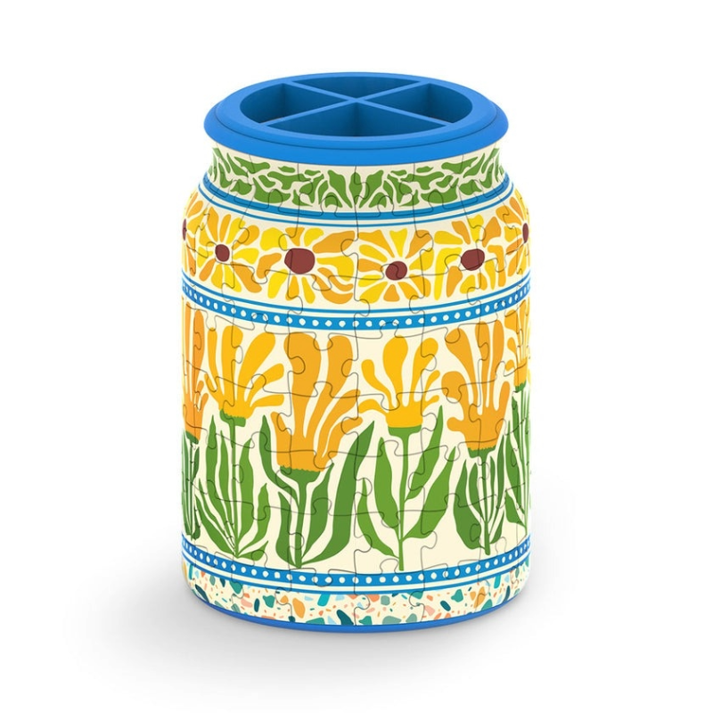 PieceRelax 3D Puzzle Jar Summer Blossoms PieceRelax 3D Puzzle Jar Summer Blossoms