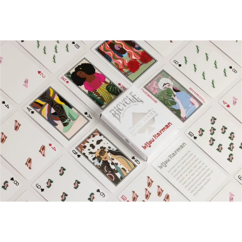 Playing Card  Single Bicycle Artestar Bijou Karman PurpleRed 2pk Boxed Set