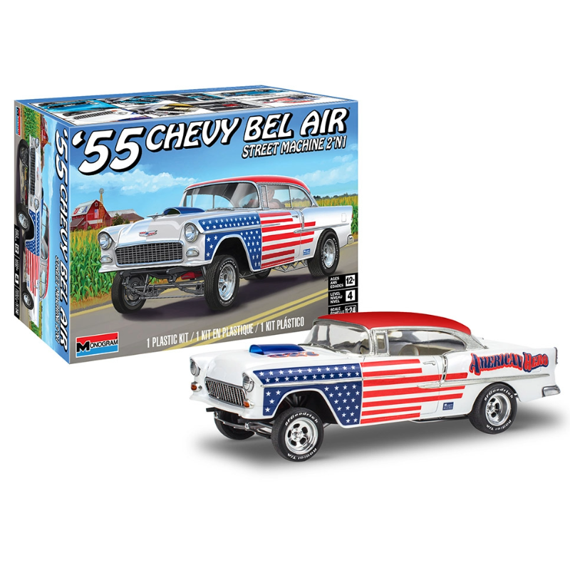 Revell  1955 Chevy Bel Air Street Machine 2n1 124