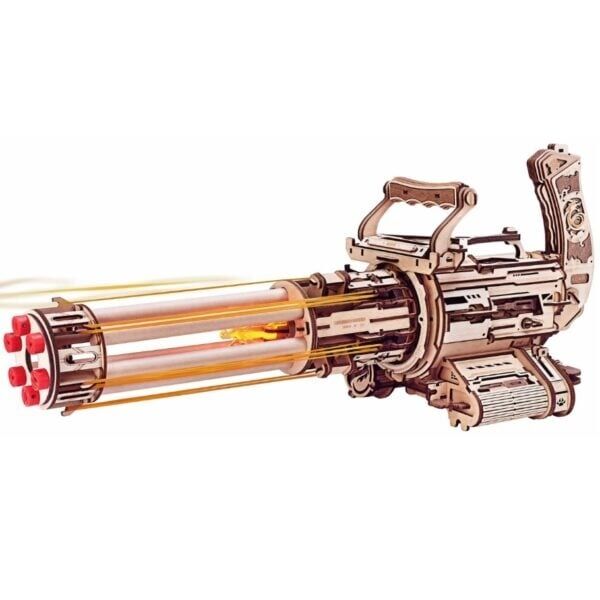 Rokr DIY Rotating Barrel Toy Machine Gun Rokr DIY Rotating Barrel Toy Machine Gun