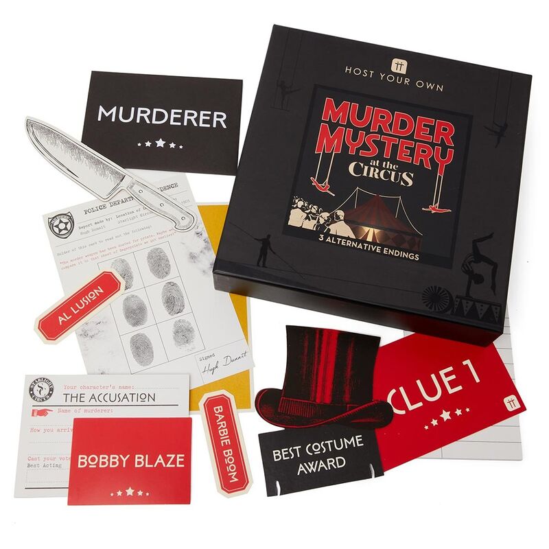 Talking Tables  Host Your Own Murder Mystery Circus Edition  Everyday Games