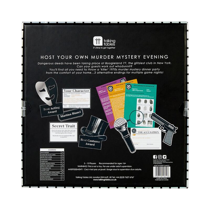 Talking Tables Host Your Own Murder Mystery On The Dance Floor Talking Tables Host Your Own Murder Mystery On The Dance Floor