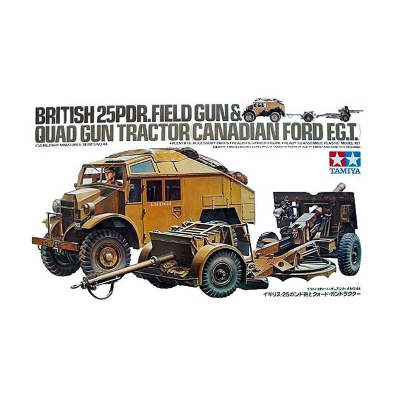 Tamiya  British 25PDR Field Gun and Quad Gun Tractor