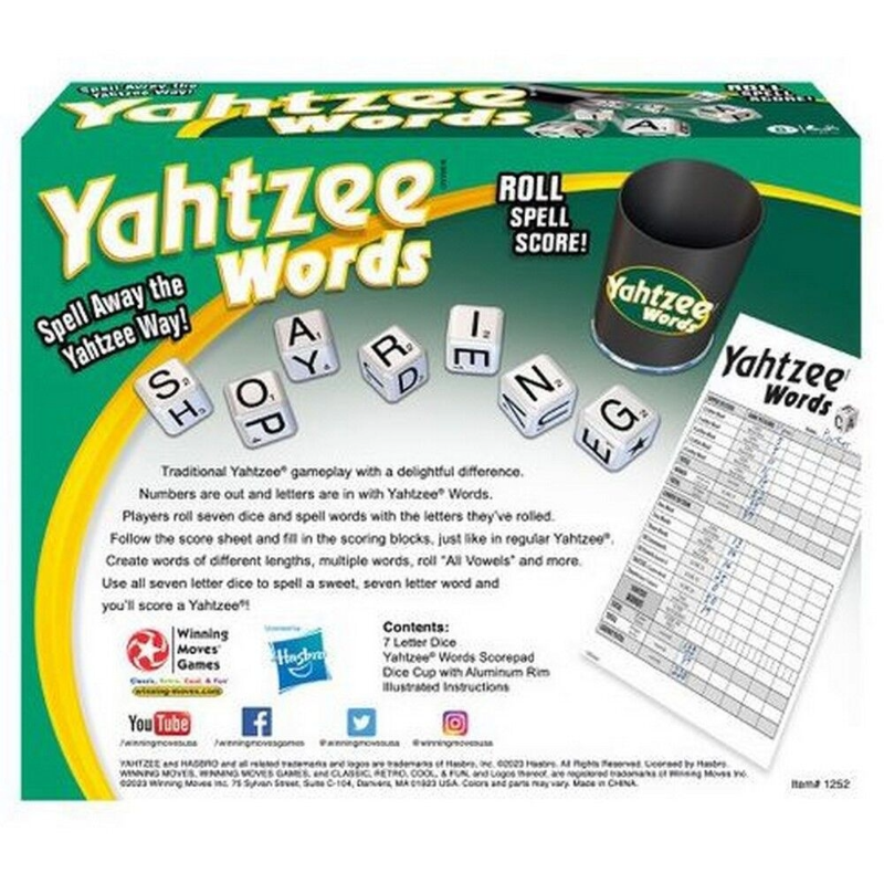 Yahtzee Words Yahtzee Words