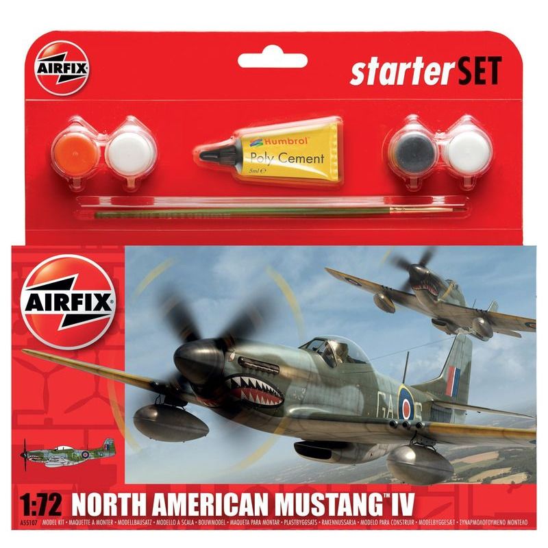 Airfix  North American Mustang IV 172 Starter Set