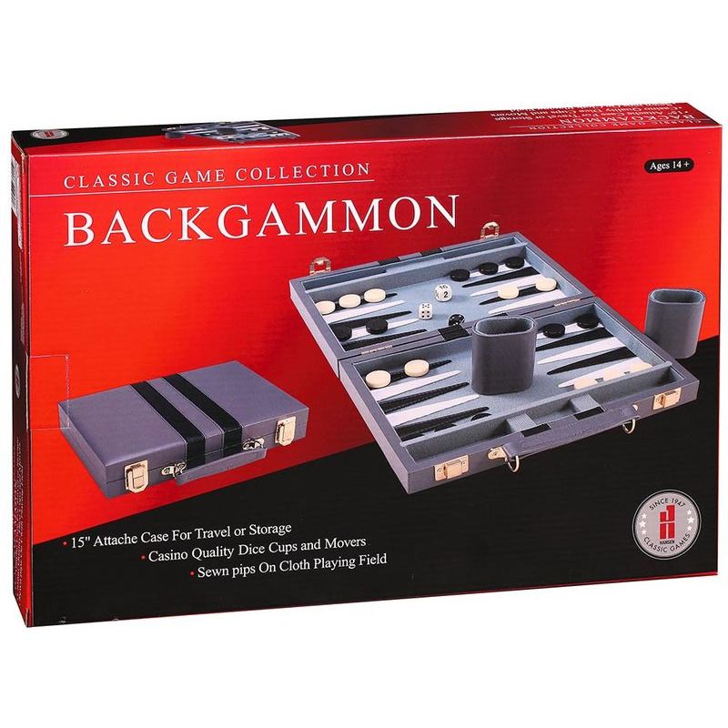 Backgammon 15 Vinyl Grey