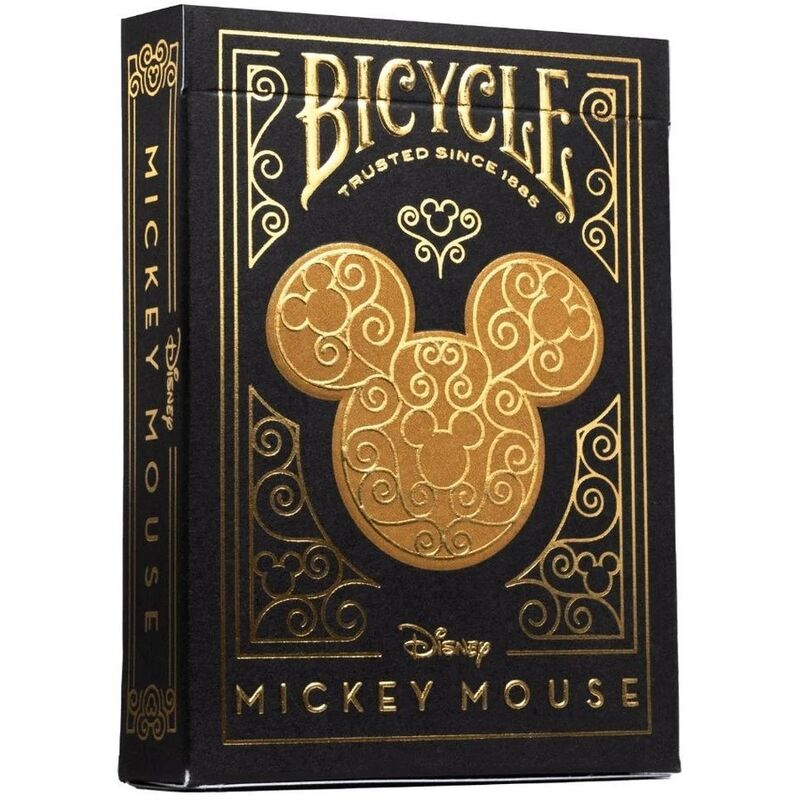 Bicycle Playing Cards - Single Disney Mickey Black +amp Gold