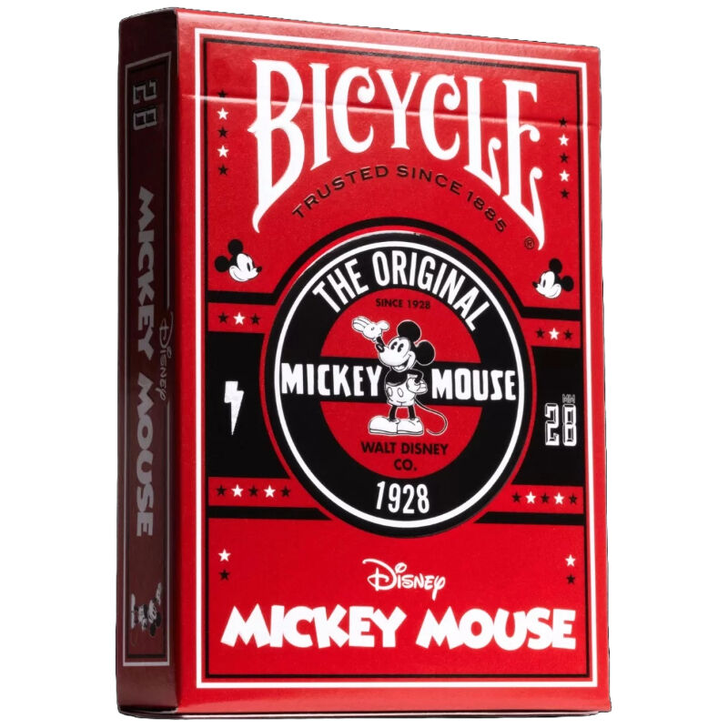Bicycle Playing Cards  Single Disney Classic Mickey Red