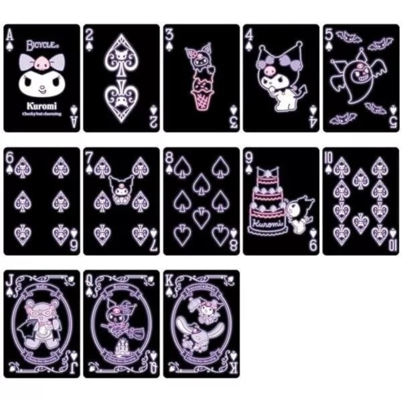 Bicycle Playing Cards  Single Sanrio Character Kuromi Brujra Japan