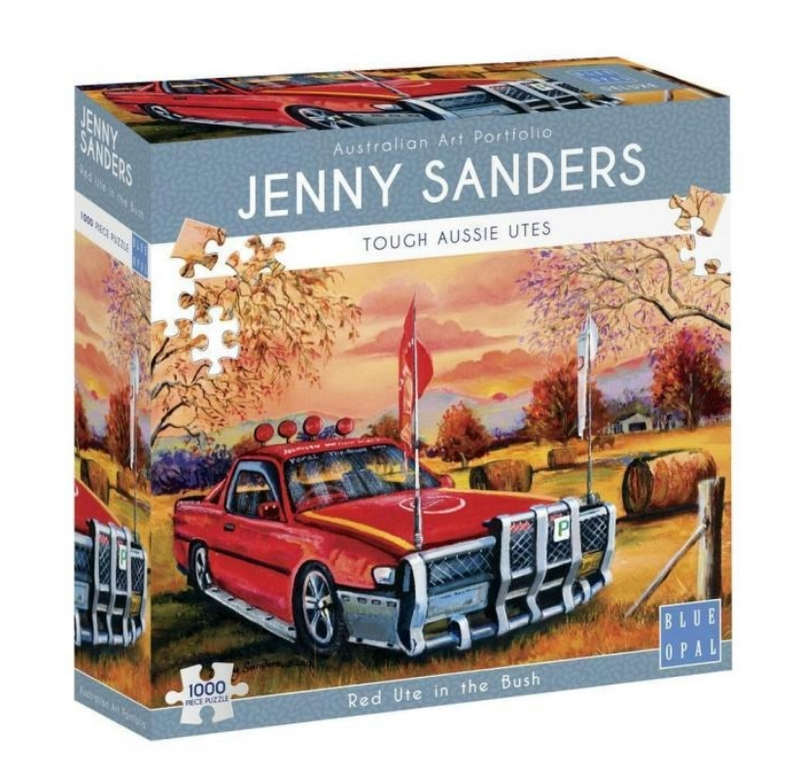 Blue Opal  Jenny Sanders Red Ute in the Bush