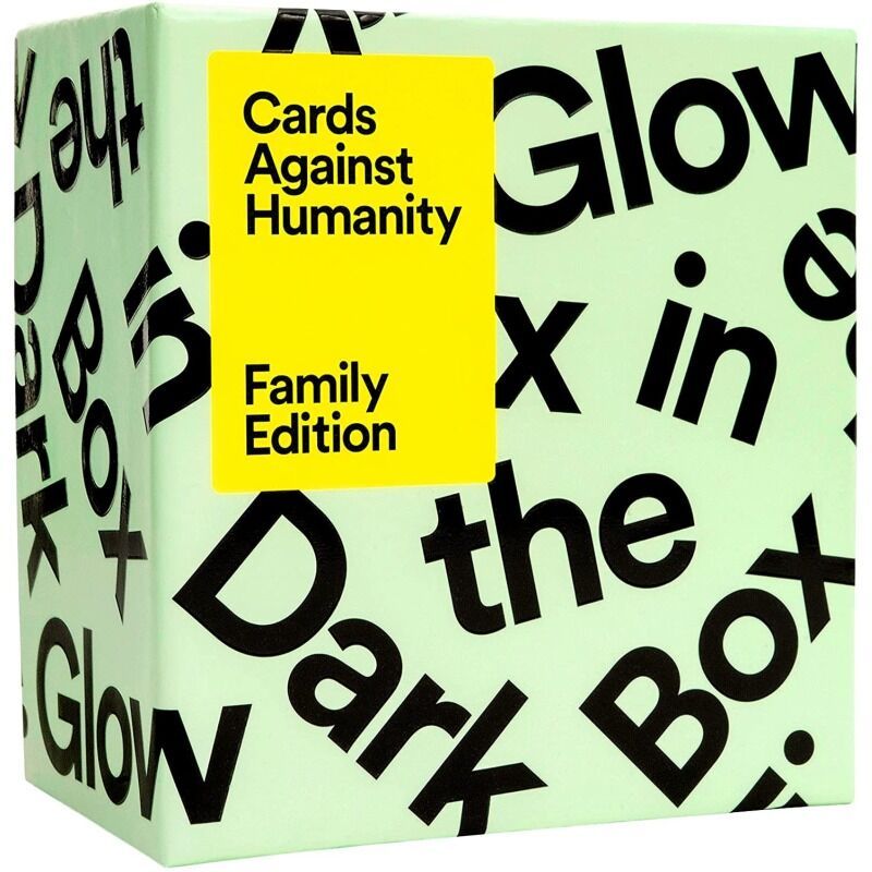Cards Against Humanity  Family Edition First Expansion Glow in the Dark Box