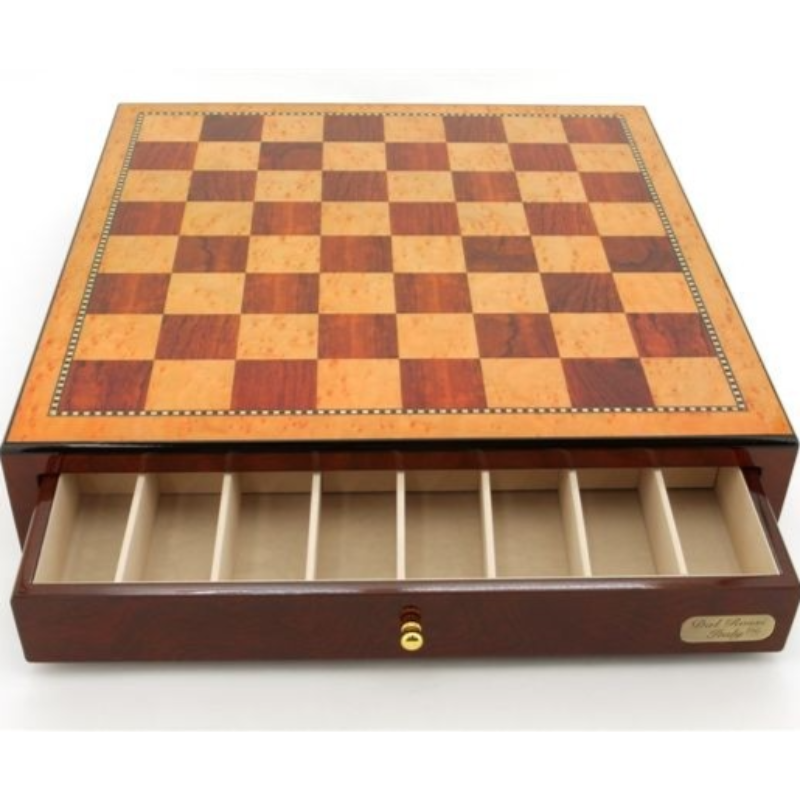 Chess Board - 18+quot Dal Rossi Walnut WDrawer