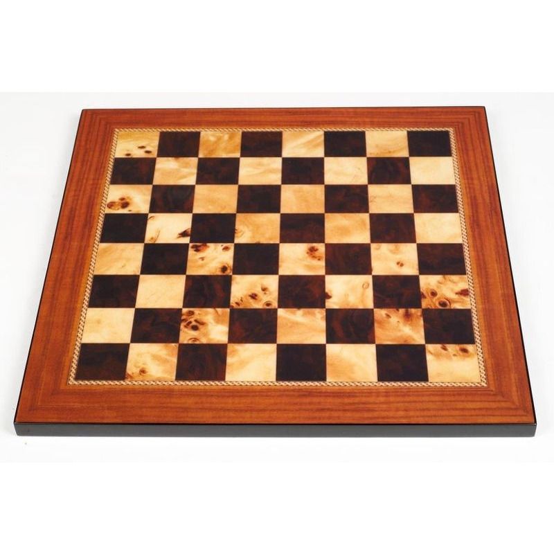 Chess Board  50cm Dal Rossi Italy Walnut Shiny Finish 