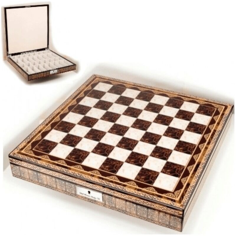 Chess Box - 20+quot Dal Rossi Chess Box Mosaic Finish