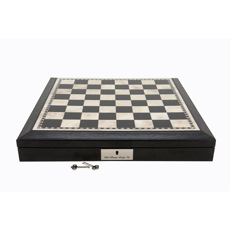 Chess Box  17andquot Dal Rossi Black and White Bevelled Edge