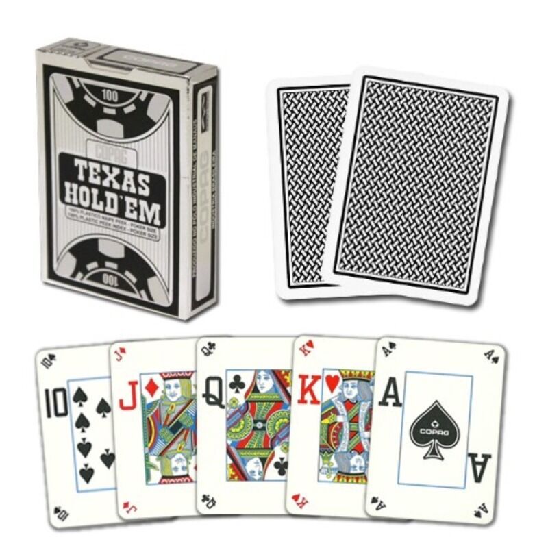 Copag Playing Cards  Single Texas Hold and39Em Peek Index Black