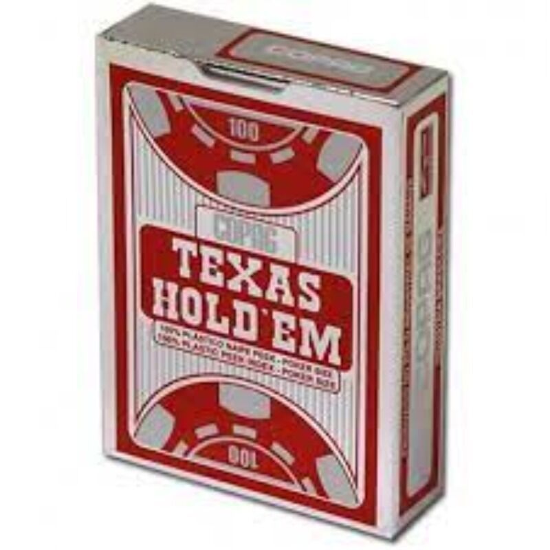 Copag Playing Cards  Single Texas Hold and39Em Peek Index Red