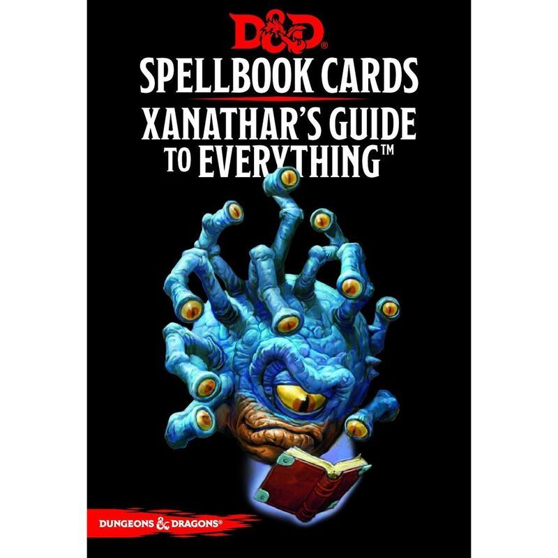 D+ampD Spellbook Cards - Xanathars Guide 2017 Revised