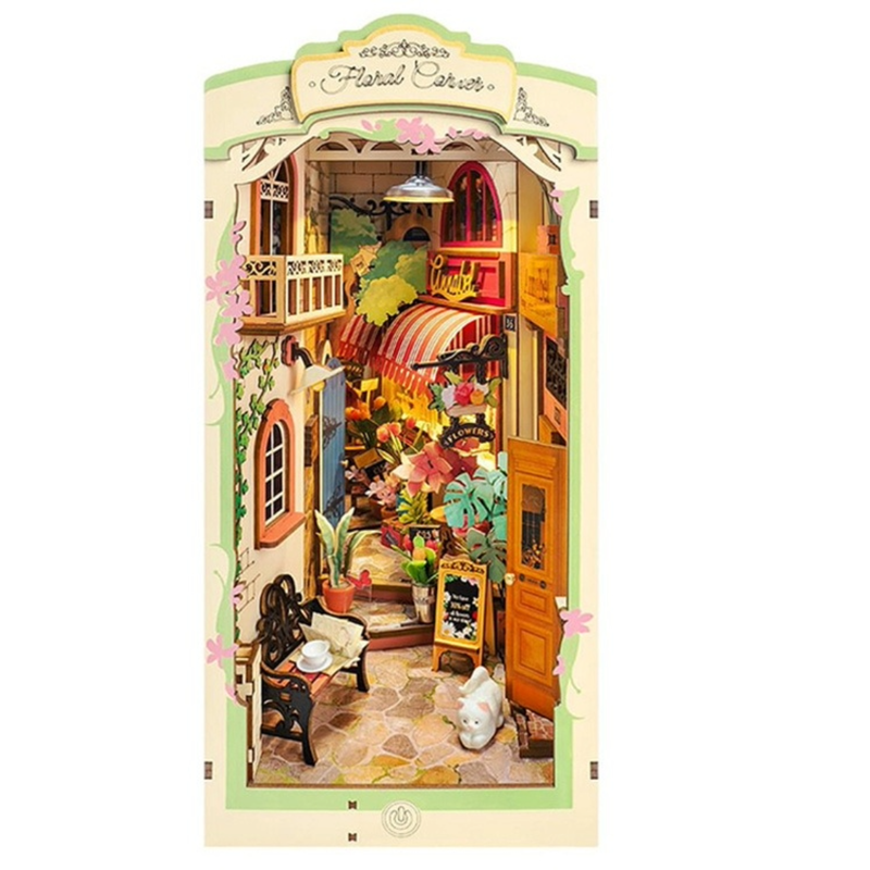DIY  Book Nook Floral Corner