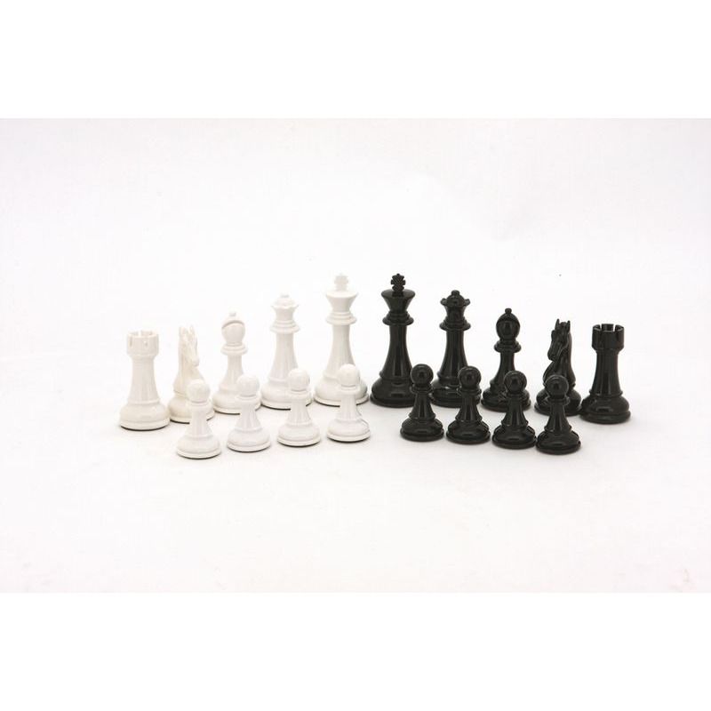 Dal Rossi Black + White 101mm   Chess Men