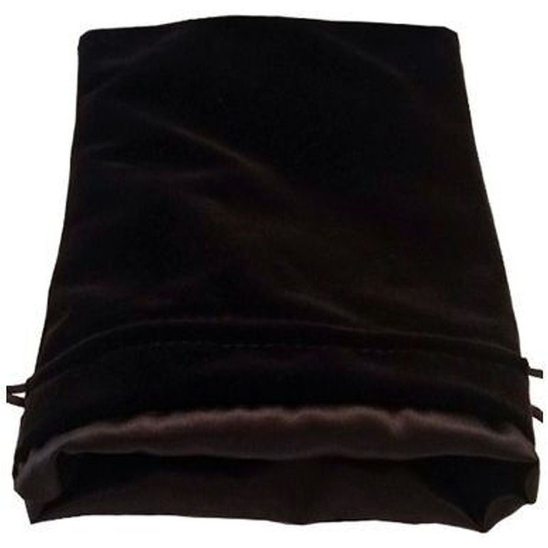 Dice Bag  MDG Large Velvet with Black Satin Lining  Black