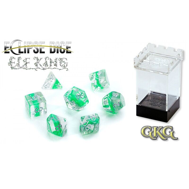 Dice  Eclipse Elf King Set of 7 Polyhedral Dice