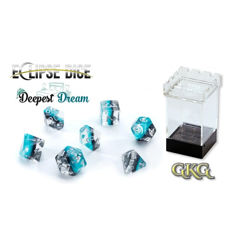 Dice  Eclipse  Deepest Dream Set of 7 Polyhedral Dice