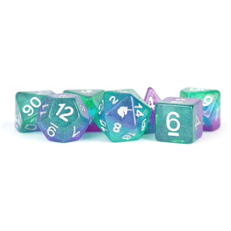 Dice  MDG  Unicorn Resin  Aurora