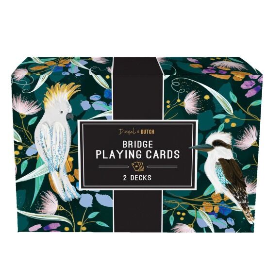Diesel andamp Dutch  Playing Cards Bridge  Australiana Birds