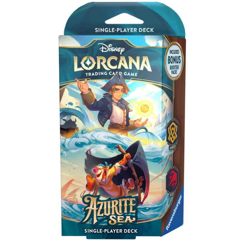 Disney Lorcana - Set 6 Azurite Sea Starter Deck Amber +amp Ruby