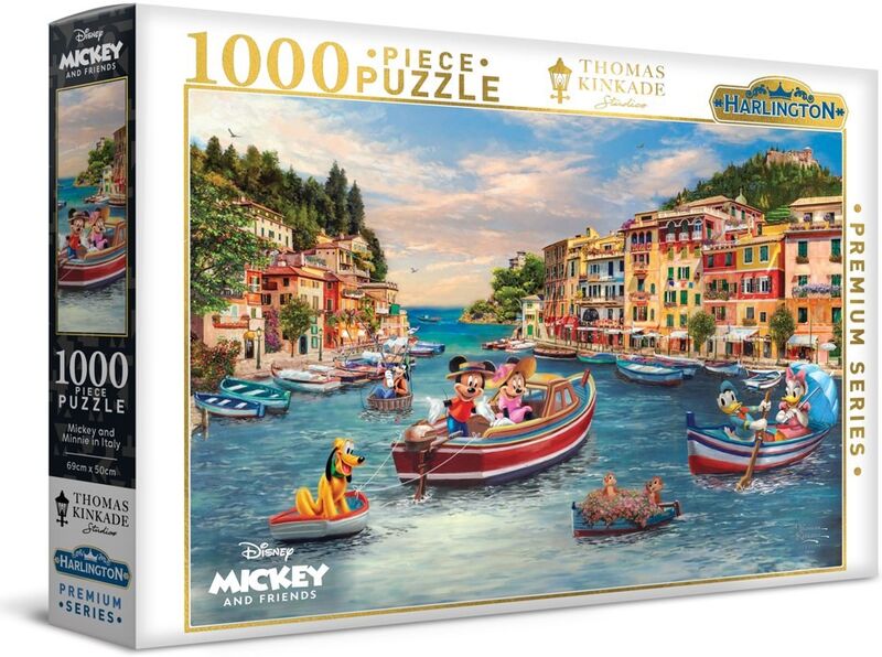 Harlington  Thomas Kinkade Disney Mickey and Minnie in Italy