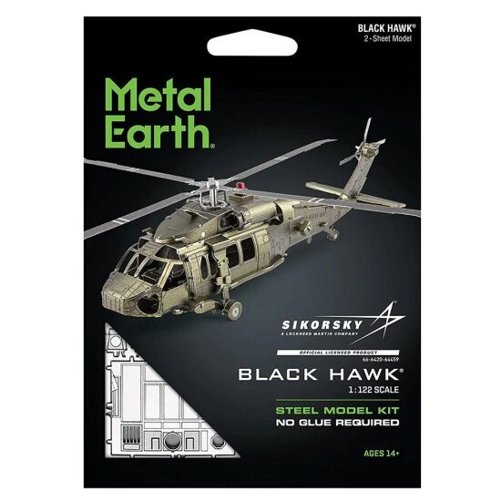 Metal Earth  Black Hawk