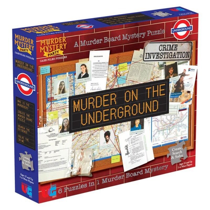 Murder Mystery Party Case File Puzzle Murder on the Underground