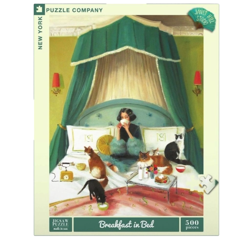 New York Puzzle Company - Janet Hill Breakfast In Bed