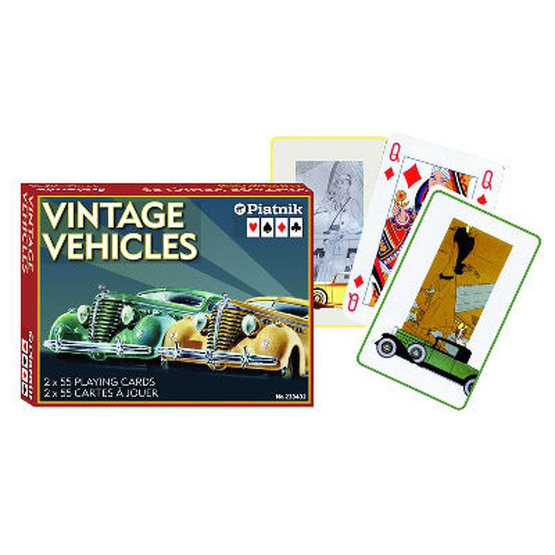 Piatnik  Playing Cards Single  Vintage Vehicles Bridge DBL