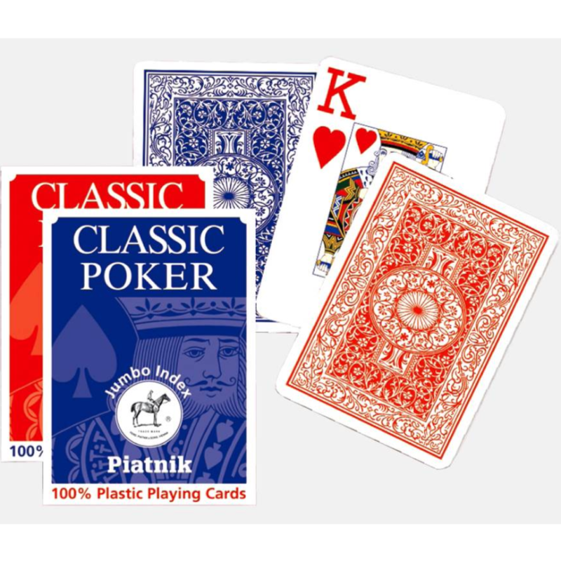 Playing Cards  Piatnik Single 100 Plastic Large Index