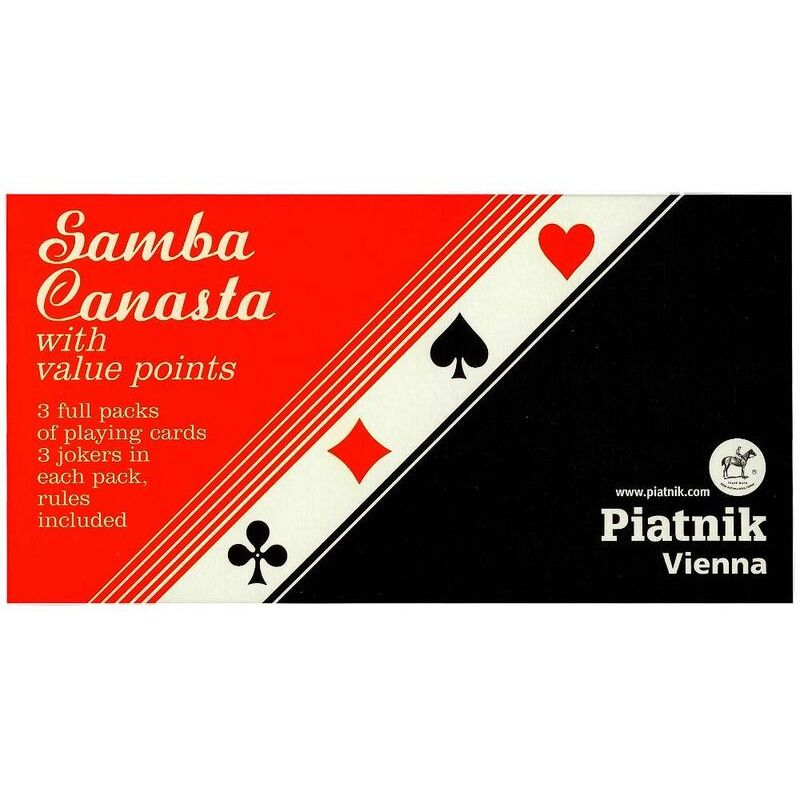 Playing Cards   Piatnik Triple DeckPiatnik Plastic Coated Samba Canasta 