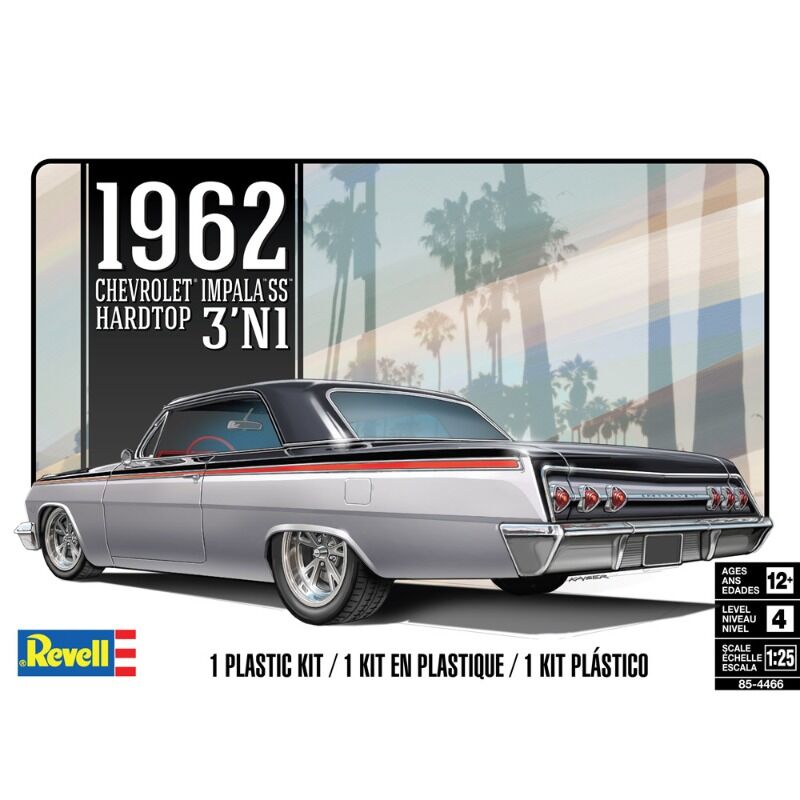Revell  62 Chevy Impala Hardtop 3 in 1 125