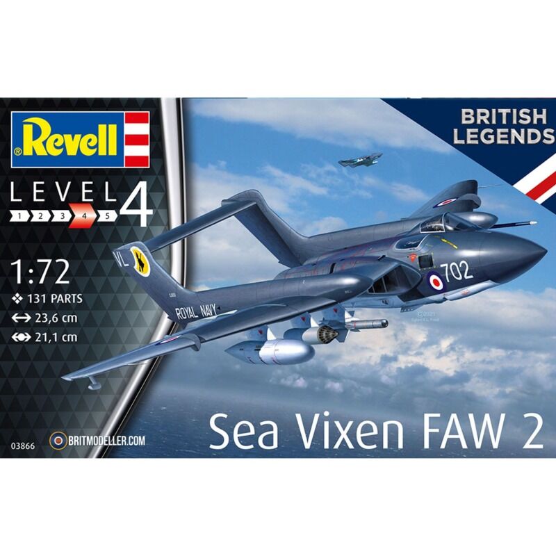 Revell  British Legends Sea Vixen FAW 2 Starter Set 172 