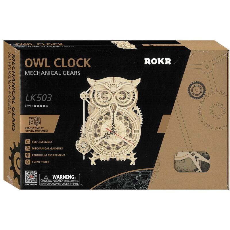 Robotime  Mechanical Owl Clock