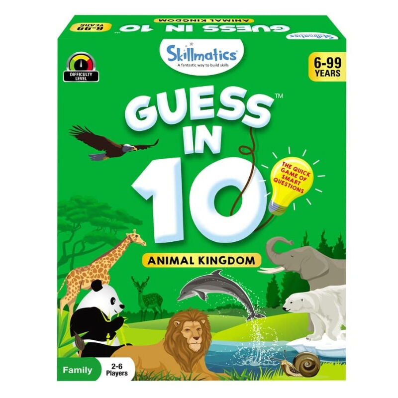 Skillmatics  Guess in 10 Animal Kingdom Card Game 