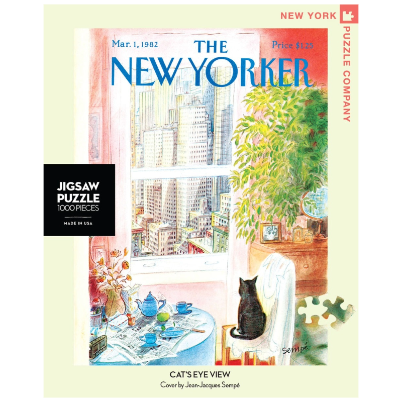 The New York Puzzle Company - The New Yorker Cat+39s Eye View
