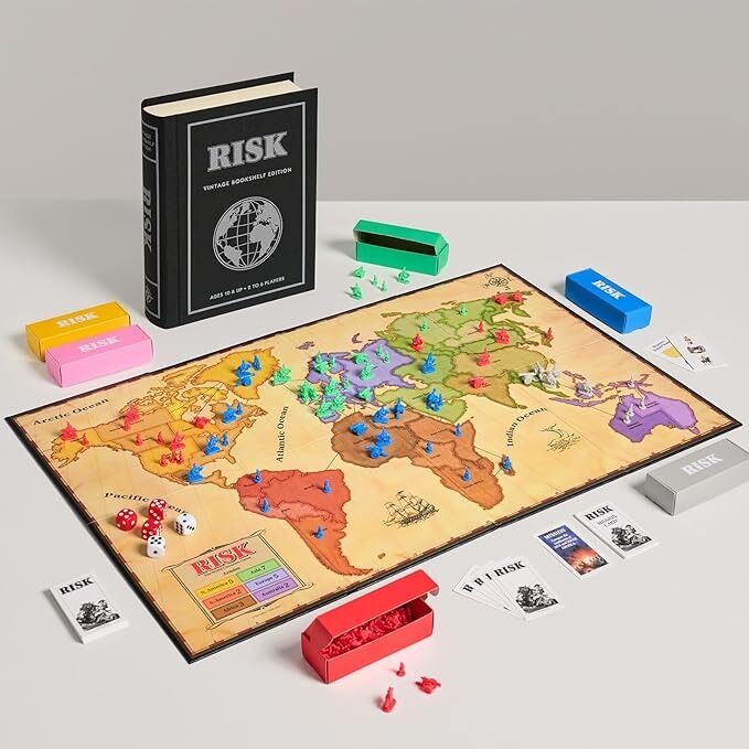 Vintage Bookshelf - Risk