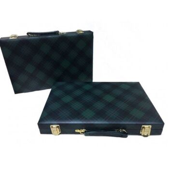 Backgammon  18andquot Green Check Vinyl